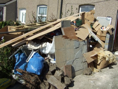 Final clean-up after house clearance in Colindale